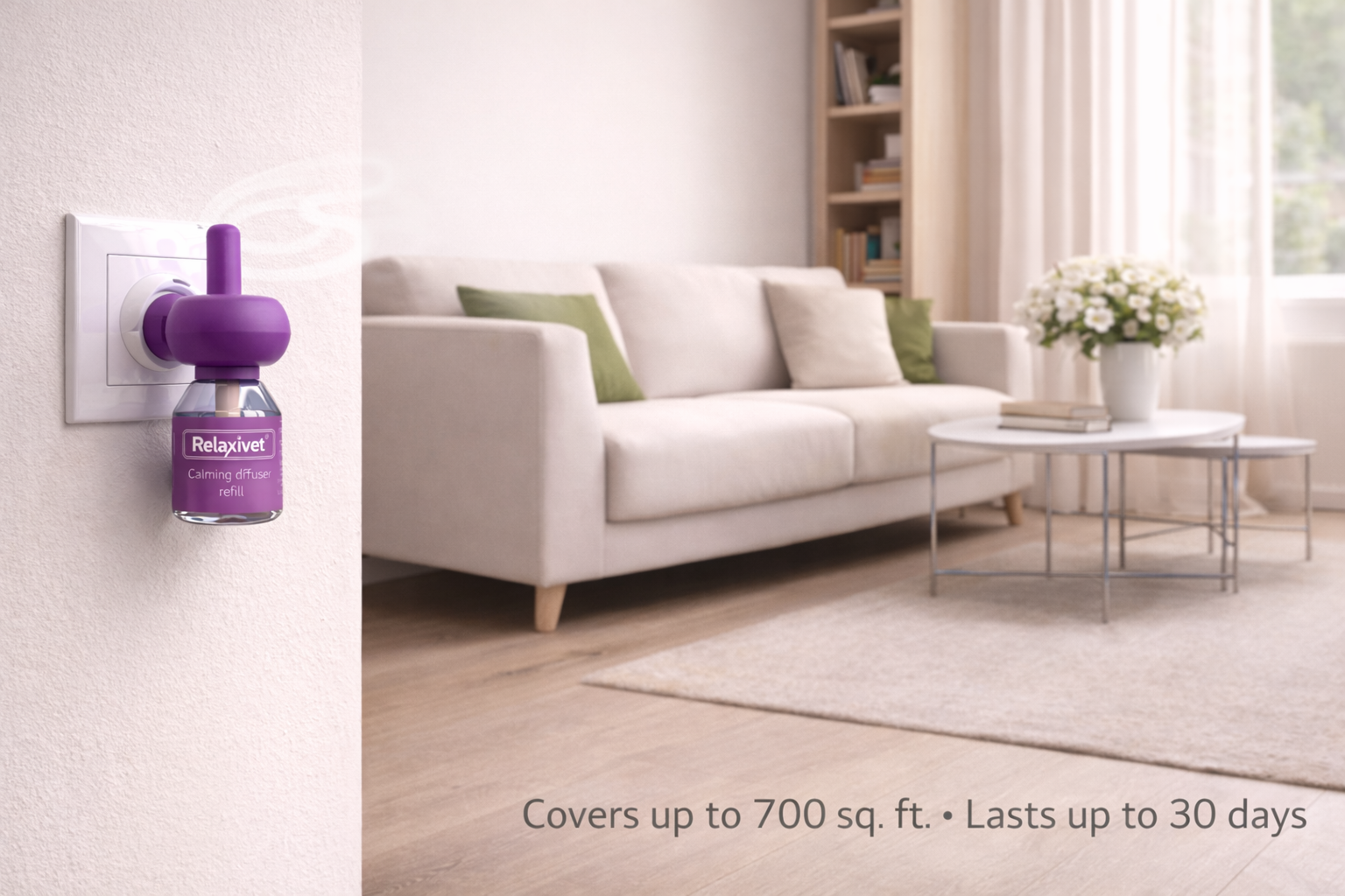 BuzoTail™ Calming Cat Diffuser Refill – Drug-Free Stress Support (6-Pack)