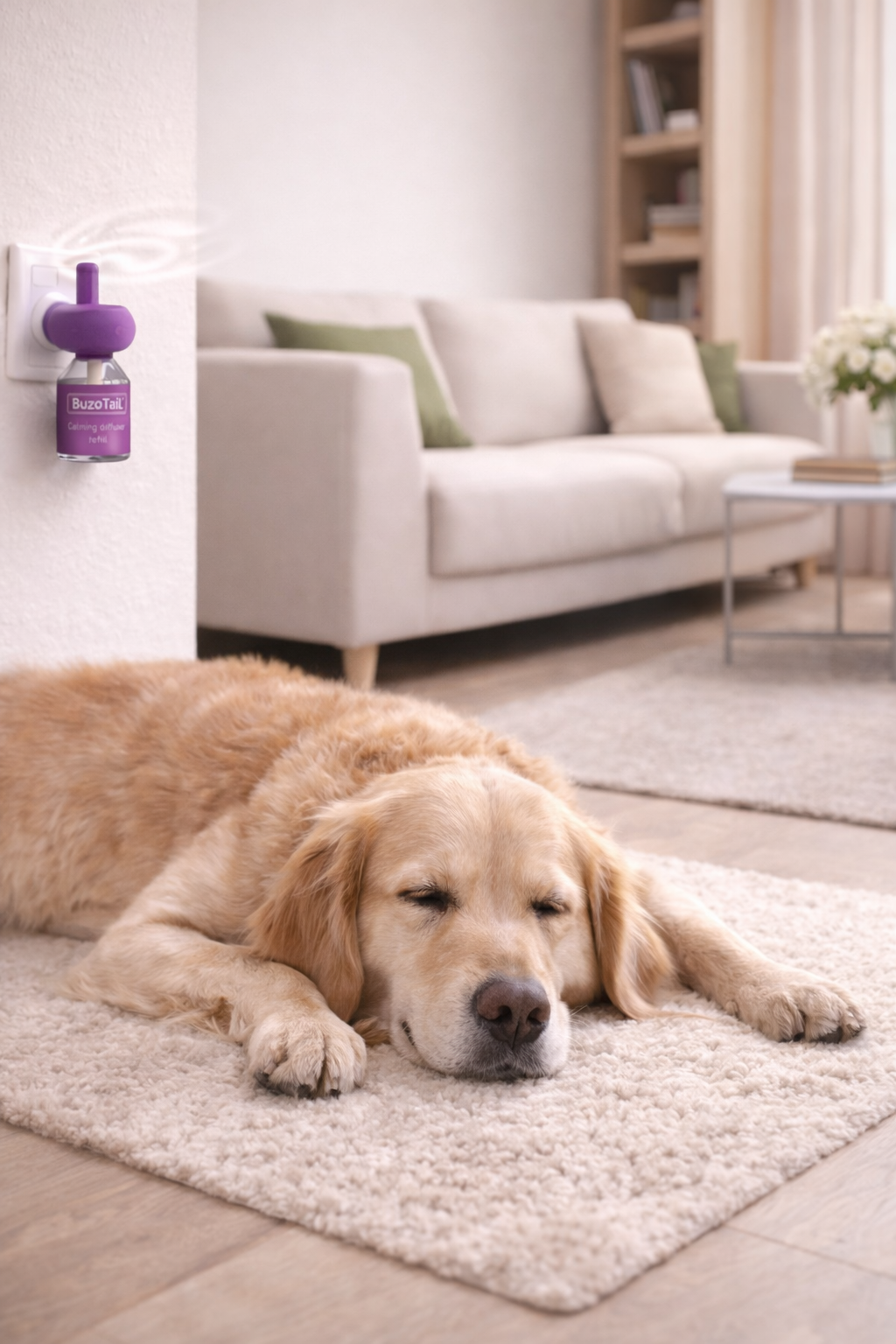 BuzoTail™ Calming Cat Diffuser Refill Drug-Free Pheromone Support • 30-Day Refill